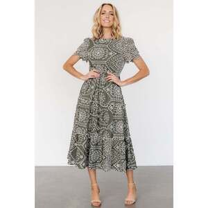 Baltic Born Sage Patterned Midi Dress